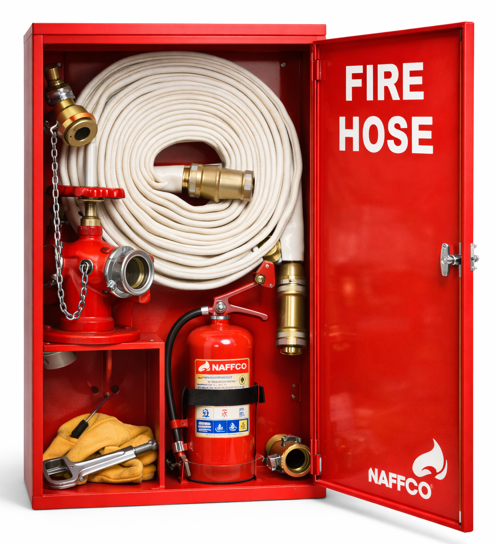Fire Hose Set with All Accessories Hose Box Local Made